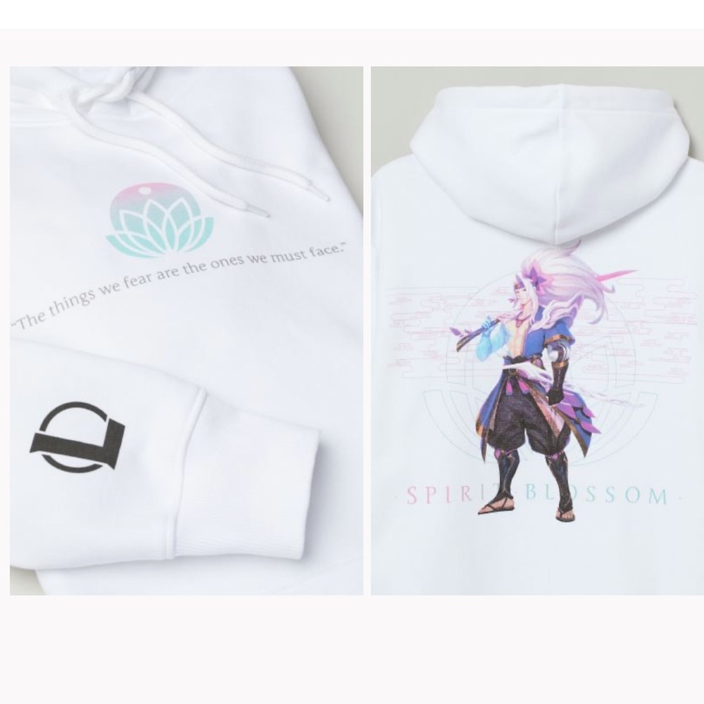 H&M League of Legends Spirit Blossom Hoodie White Size XS NEW with Tag